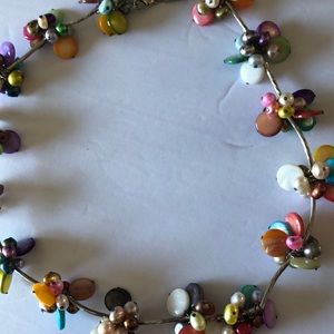 💥💥SALE💥💥Choker with water pearls and sea shells.